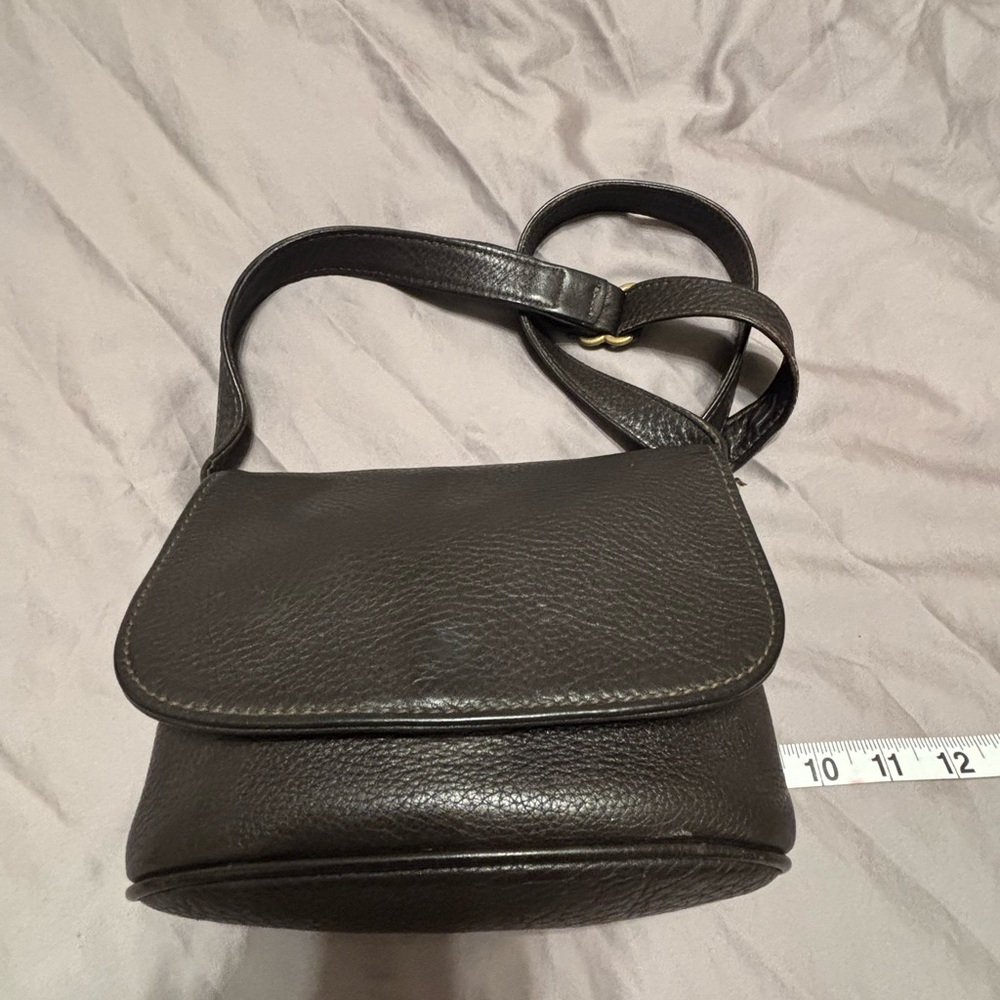 Vintage Coach Brown Pebbled Leather Flap Crossbody Bag USA Made Sonoma 4919 - Picture 4 of 13